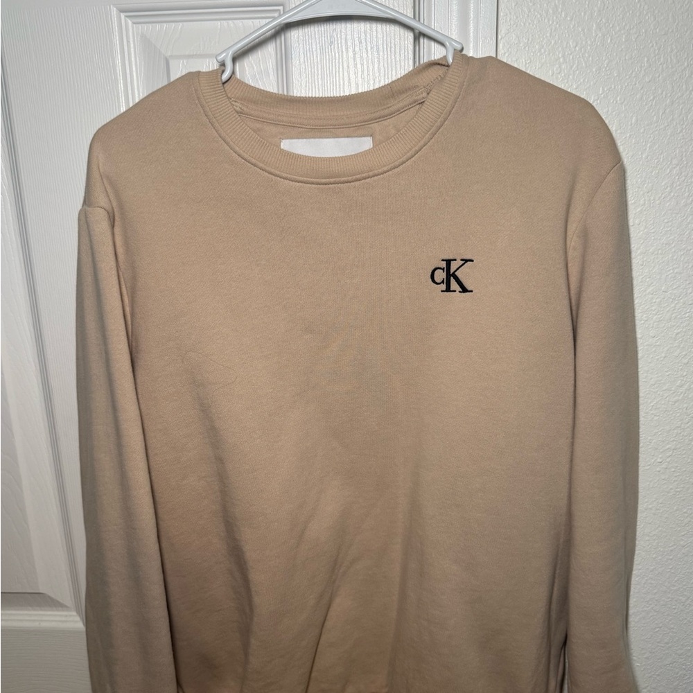 Calvin Klein Beige Crewneck Sweatshirt